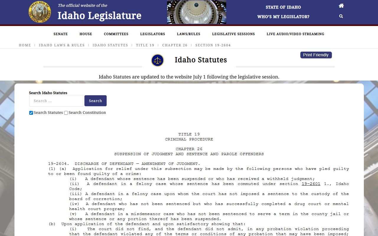 Custer County criminal court records Idaho public defender